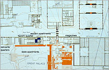 Plan of the Great Palace, showing the principal parts