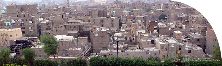 Part of the old city of Cairo, a surviving remnant of the preindustrial city.